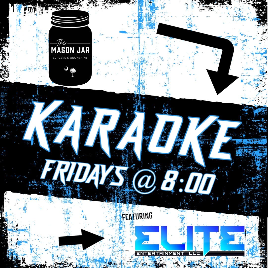 Karaoke night at The Mason Jar in downtown Greer SC