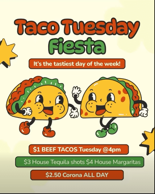 Taco Tuesday at The Mason Jar bar and grill Greer SC