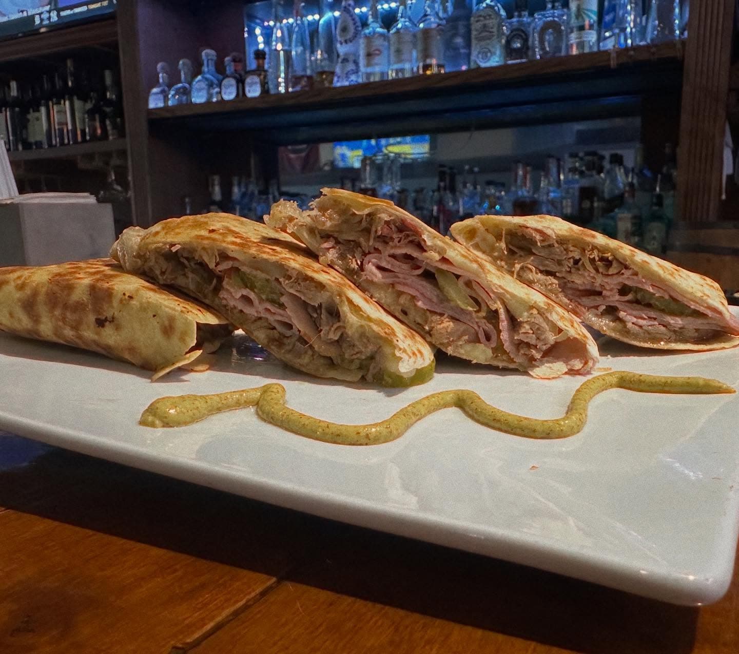 Quesadillas at The Mason Jar bar and grill