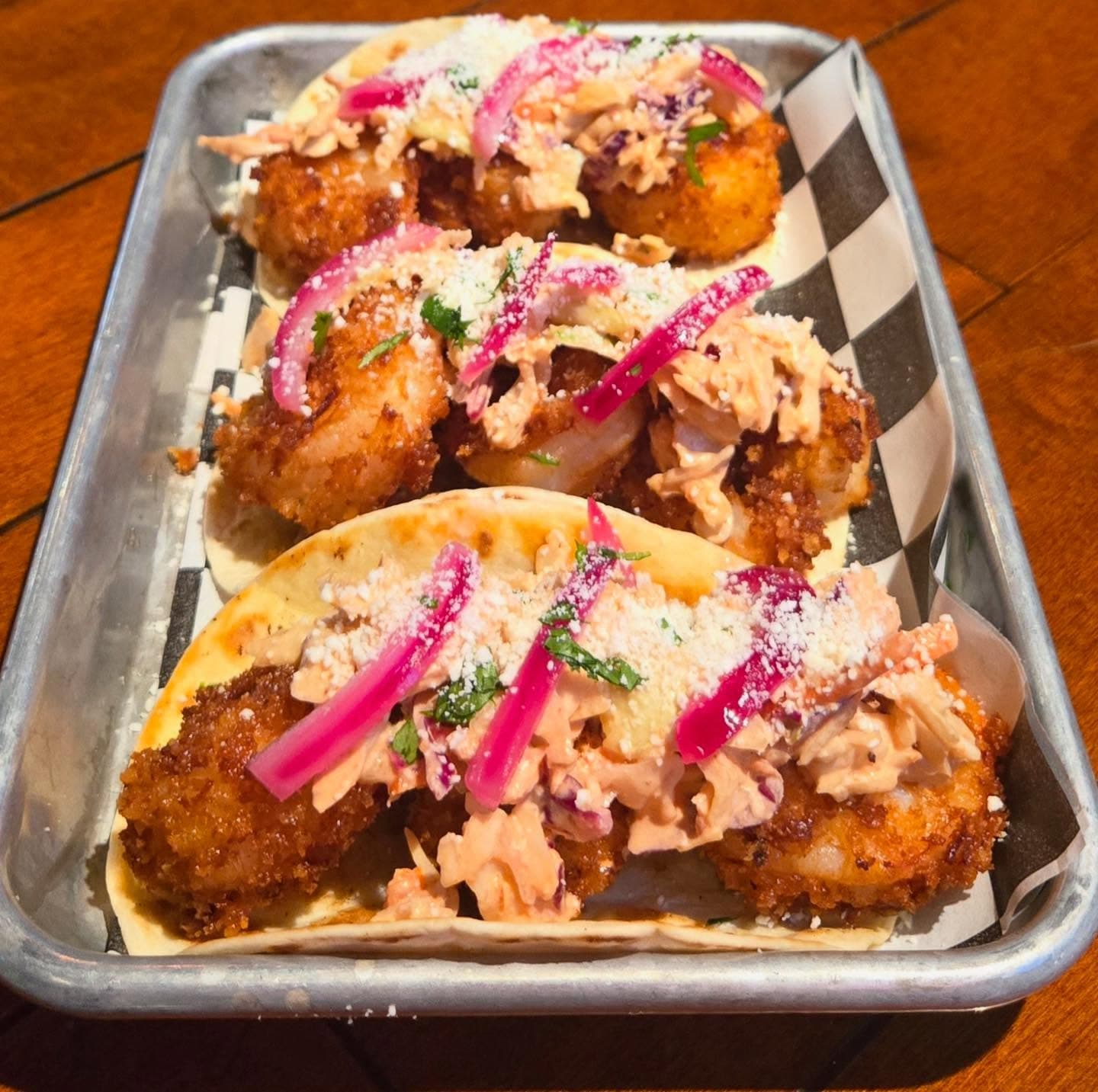 Tacos at The Mason Jar, Taco Tuesday special in Greer SC